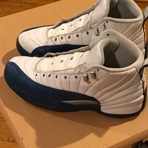 Jordan’s blue white 12’s